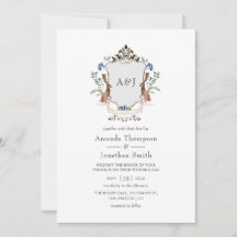 Cumeeira Monograma Casamento Floresta Aquarela Lou