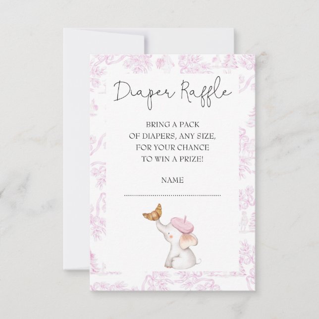 Convites Cumprimentos Bebê Romântica Francesa Sorteio de Fr (Frente)