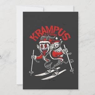 Convites Cumprimentos de Natal do Diabo do Natal Krampus