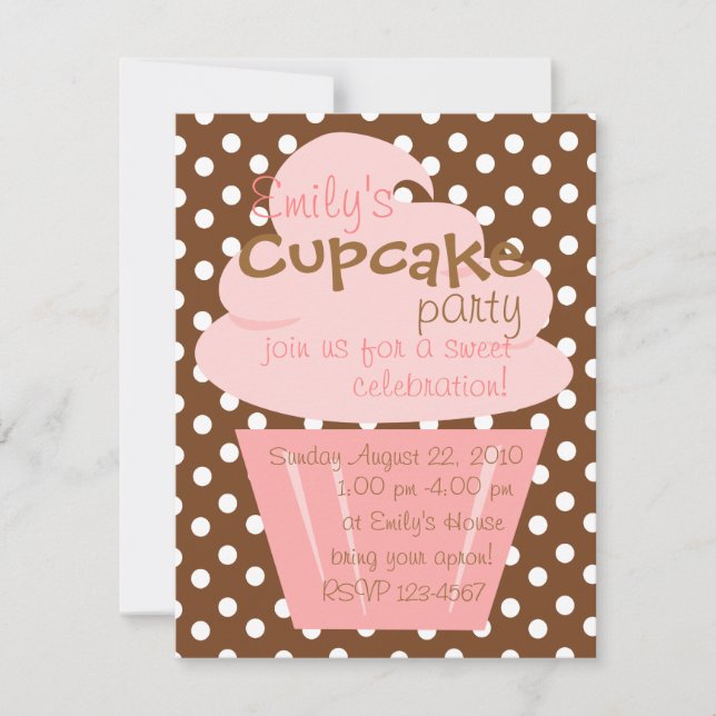 Convites Cupcake A Formar Bastante (Frente)