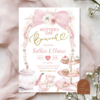 Cupcake do Dia de as mães rosa-boho Brunch