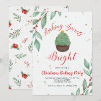 Cupcake do Partido Baking de Natal