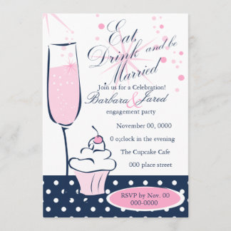 Convites Cupcake e Champage