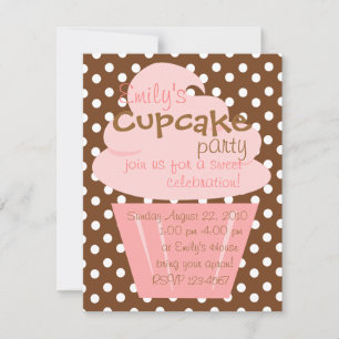 Convites Cupcake que dá forma acima agradàvel