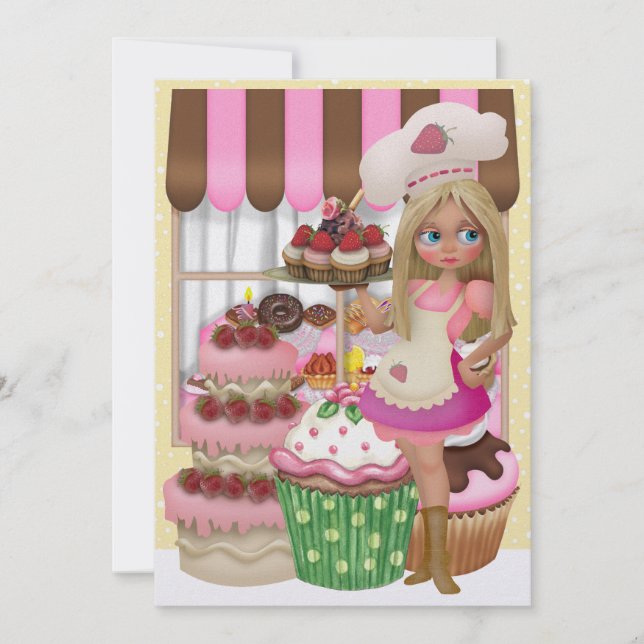 Convites Cupcakes Alguém? - SRF (Frente)