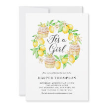 Cupcakes de limão Wreath é um Chá de fraldas de me