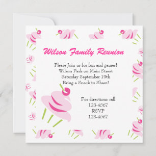 Convites cupcakes Pop