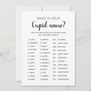 Convites Cupid Name Game Party