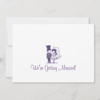 Convites Cursivos de Casamento Retroativos