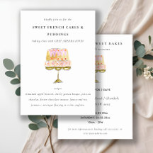 Curso de Culinária de Padaria de Bolo com Aquarela