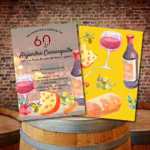 Convites Curso de Degustação de Vinho e Queijo Espanhol Ele