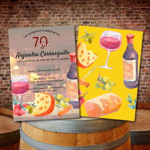 Convites Curso de Degustação de Vinho e Queijo Espanhol Ele