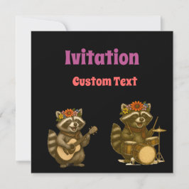 Convites Curtum Musical Jogando Violão e Tambor