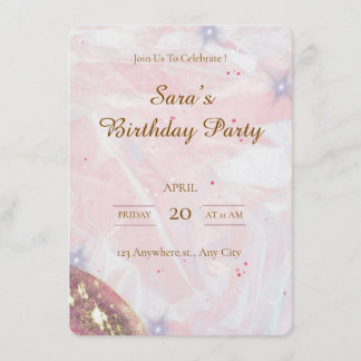 Convites Custom Birthday Party Invitation