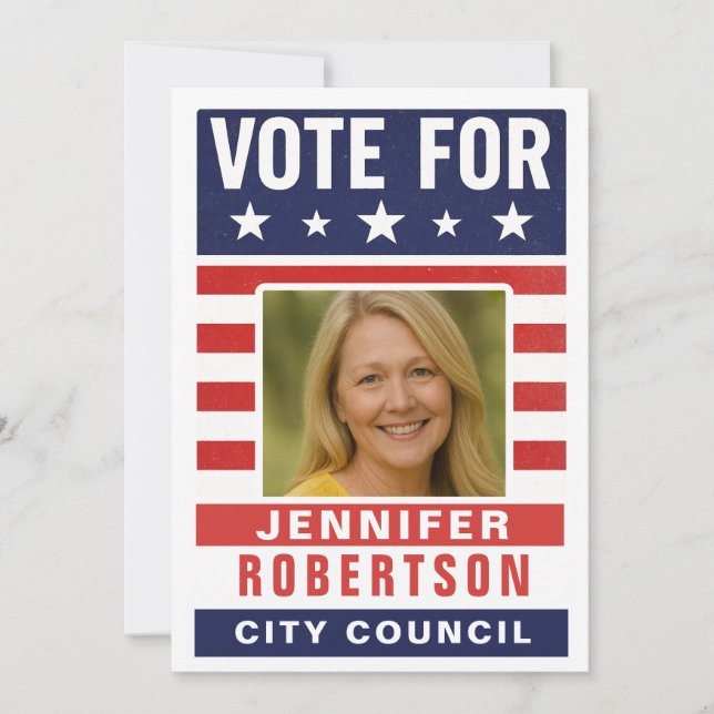 Convites Custom Campaign Election (Frente)