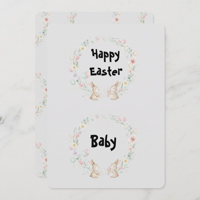 Convites Custom Flat Photo Greeting Cards (Frente/Verso)