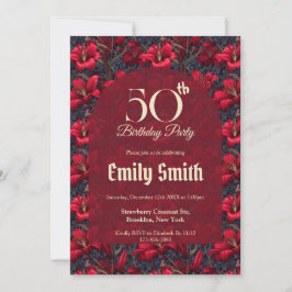 Convites Custom Lilies Sparkle Romantic Party