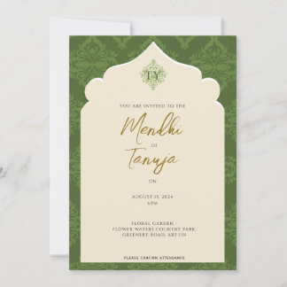 Convites Custom Mendhi Invitation | Henna Night