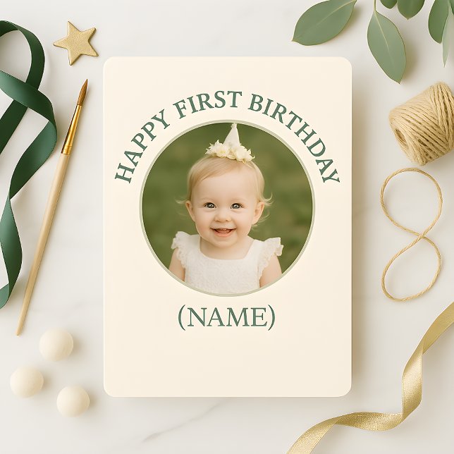 Convites Custom Photo Birthday Sticker -Personal Invitation (Criador carregado)
