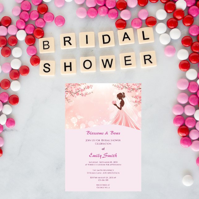 Convites Custom Photo Soft Anime Bridal Shower (Criador carregado)