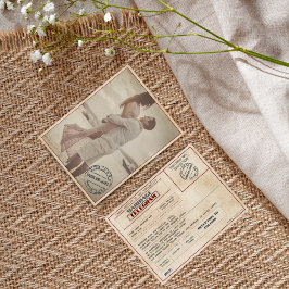 Convites Custom Photo Vintage Wedding Old-Fashioned