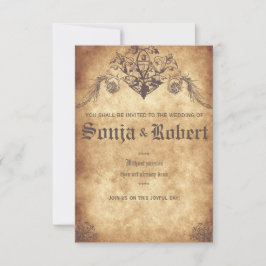 Convites Customizable Medieval Wedding (no seal)