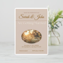 Convites Customizable Wedding Invitation- Elegant & Simple
