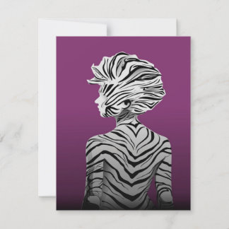 Convites Cute Dancing Zebra Canvas
