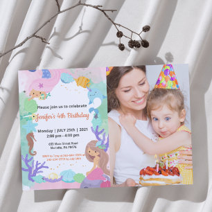 Convites Cute Engraçado   Foto de Aniversário de Crianças