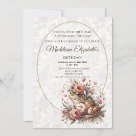Convites Cute Frog Birthday Invitation for Nature Lover