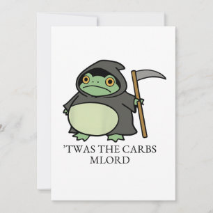 Convites Cute Grim Reaper Frog – Foram os Carbs M'Lorde