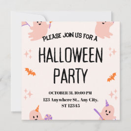 Convites Cute Halloween Party Invitation