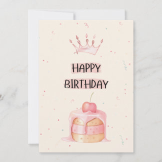 Convites Cute Happy Birthday Card