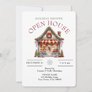 CONVITES CUTE HOLIDAY SHOPPE CASA ABERTA