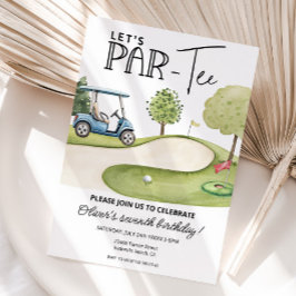 Convites Cute Let's Par-Tee Golf Birthday party, any age