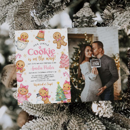 Convites Cute Little Cookie Christmas Baby Shower Photo