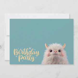 Convites Cute Monster Birthday Party Invitation