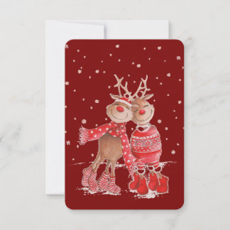 Convites Cute Reindeer Christmas Sweatshirt – Cozy 3D