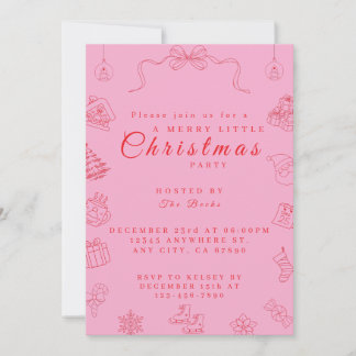 Convites Cute Sassy Christmas Party Invitation