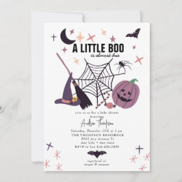 Convites Cute Spooky | Chá de fraldas de Halloween