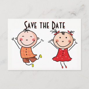 Convites Cute Stick Figure Salve o Dia