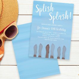 Convites Cute Summer Beach Lake Ocean Girly Party