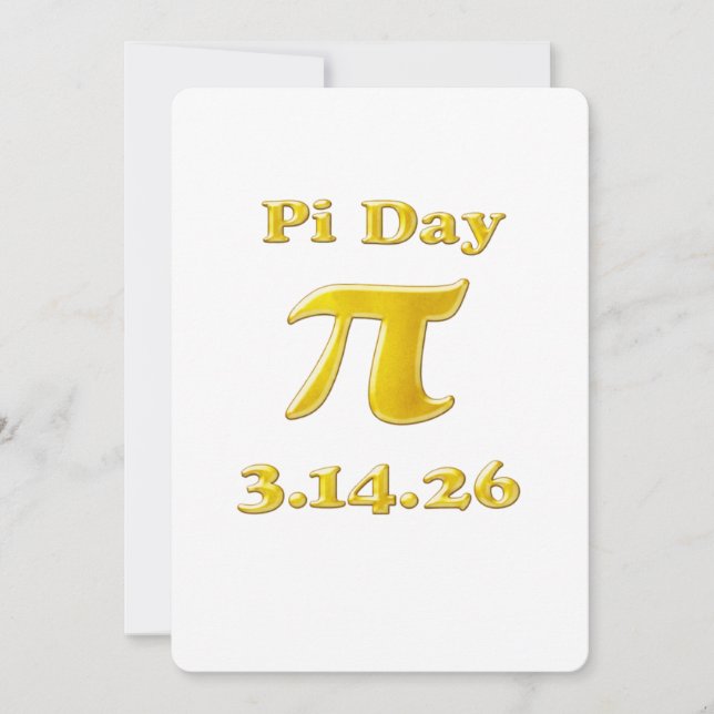 Convites Cutie 3.14 Pi Day (Frente)