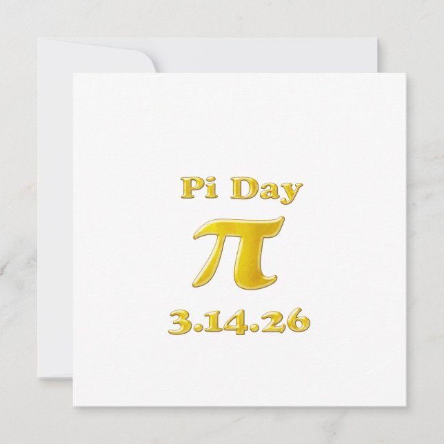 Convites Cutie 3.14 Pi Day (Frente)