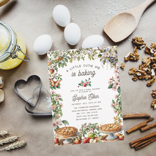 Convites Cutie Pie | Fall Autumn Baby Shower (Criador carregado)