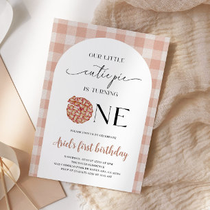 Convites Cutie Pie Primeiro Aniversário