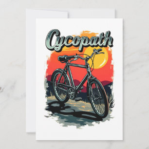 Convites Cycopath: Sunset Bike Design