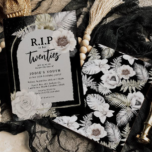 Convites D.E.P para os seus Vinte Anos Floral 30º Aniversár