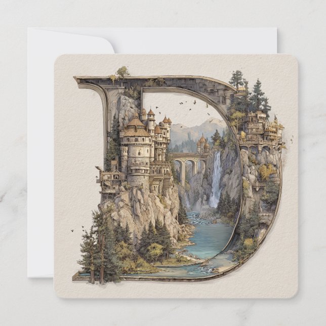 Convites D with Castles in the Sky Storybook (Frente)