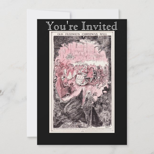 Convites da bola do Natal de Fezziwig velho (Frente)